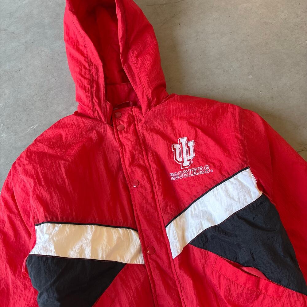vintage 90s indiana hoosiers puffer jacket - Picture 2 of 5